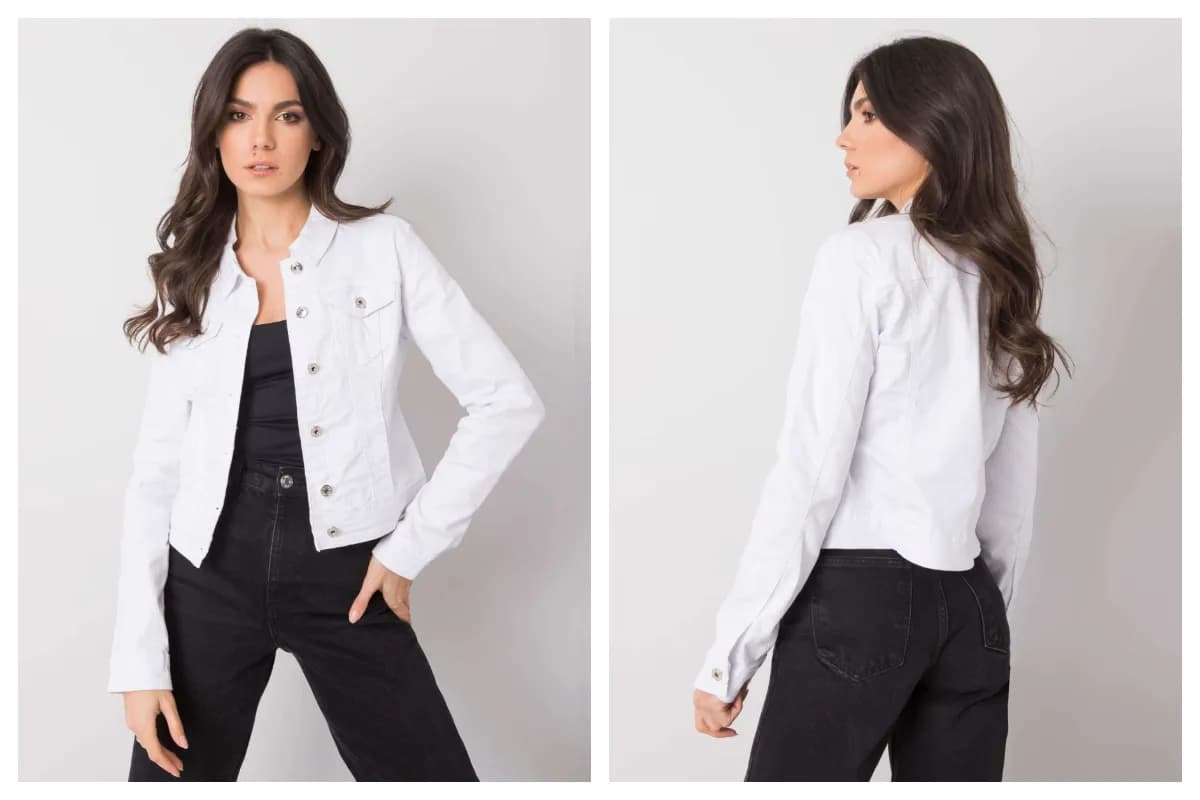 Biała kurtka jeansowa stylizacje - odkryj najlepsze pomysły na looki